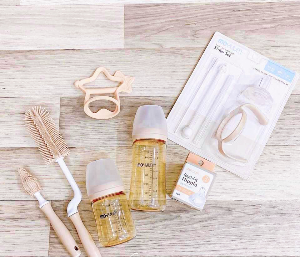 Bình Sữa Cao Cấp Moyuum Hàn Quốc ( Tùy Chọn Size Núm) - Hình ảnh 4