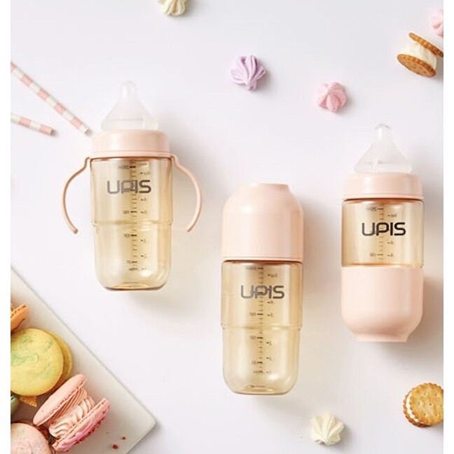 Bình sữa Upis PPSU nội địa Hàn (180ml full màu)