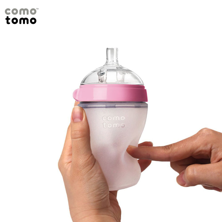 Bình Sữa Silicone Mềm Comotomo ( 150ml/250ml Full Màu Full Box) - Hình ảnh 14