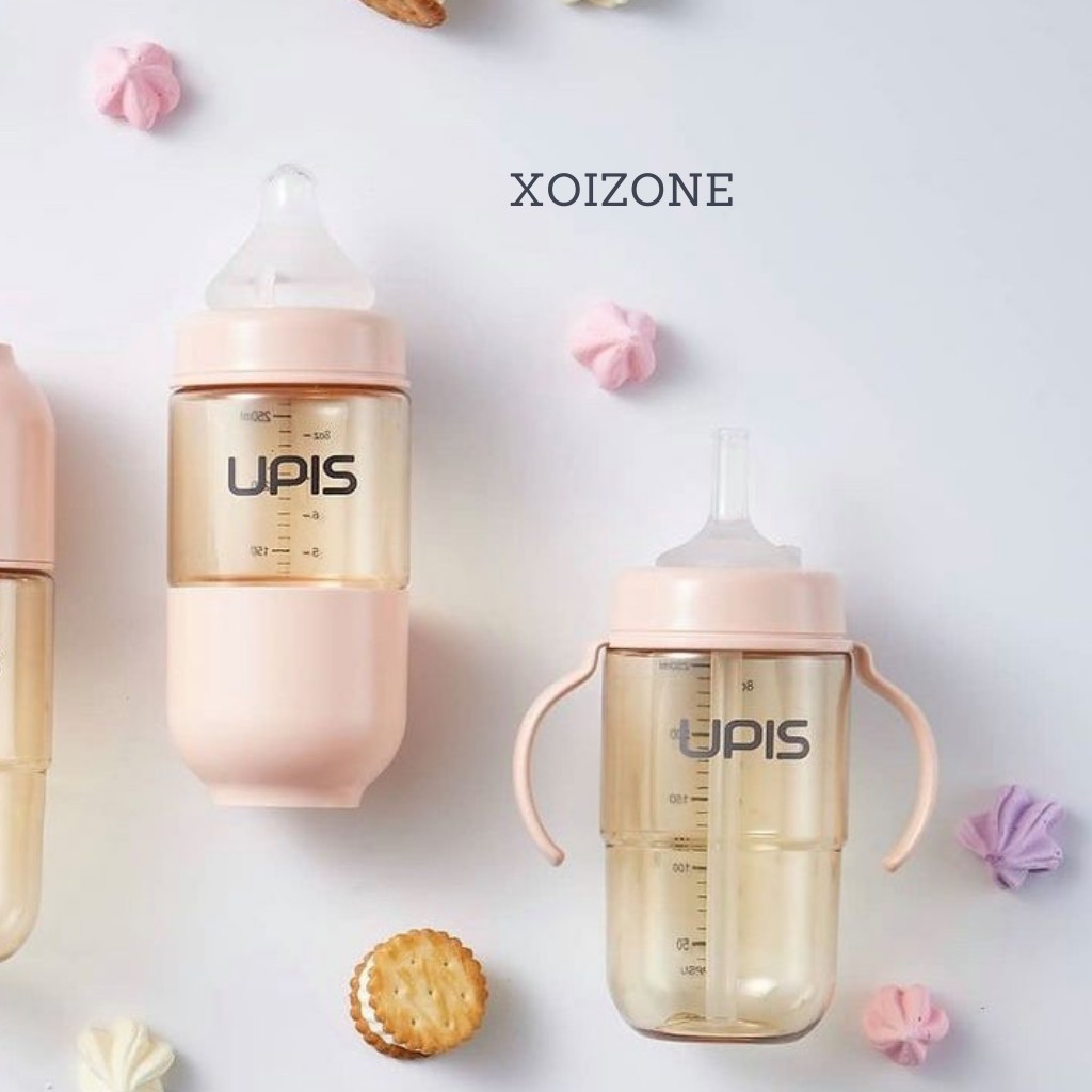 Bình sữa Upis PPSU nội địa Hàn (180ml full màu) - Hình ảnh 2