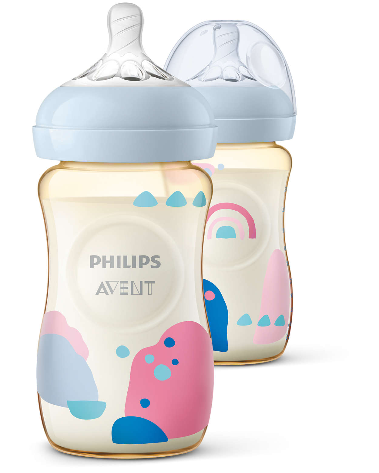 Bình Sữa Nhựa Họa Tiết Phillip Avent PPSU Có Quai Cầm - Hình ảnh 6