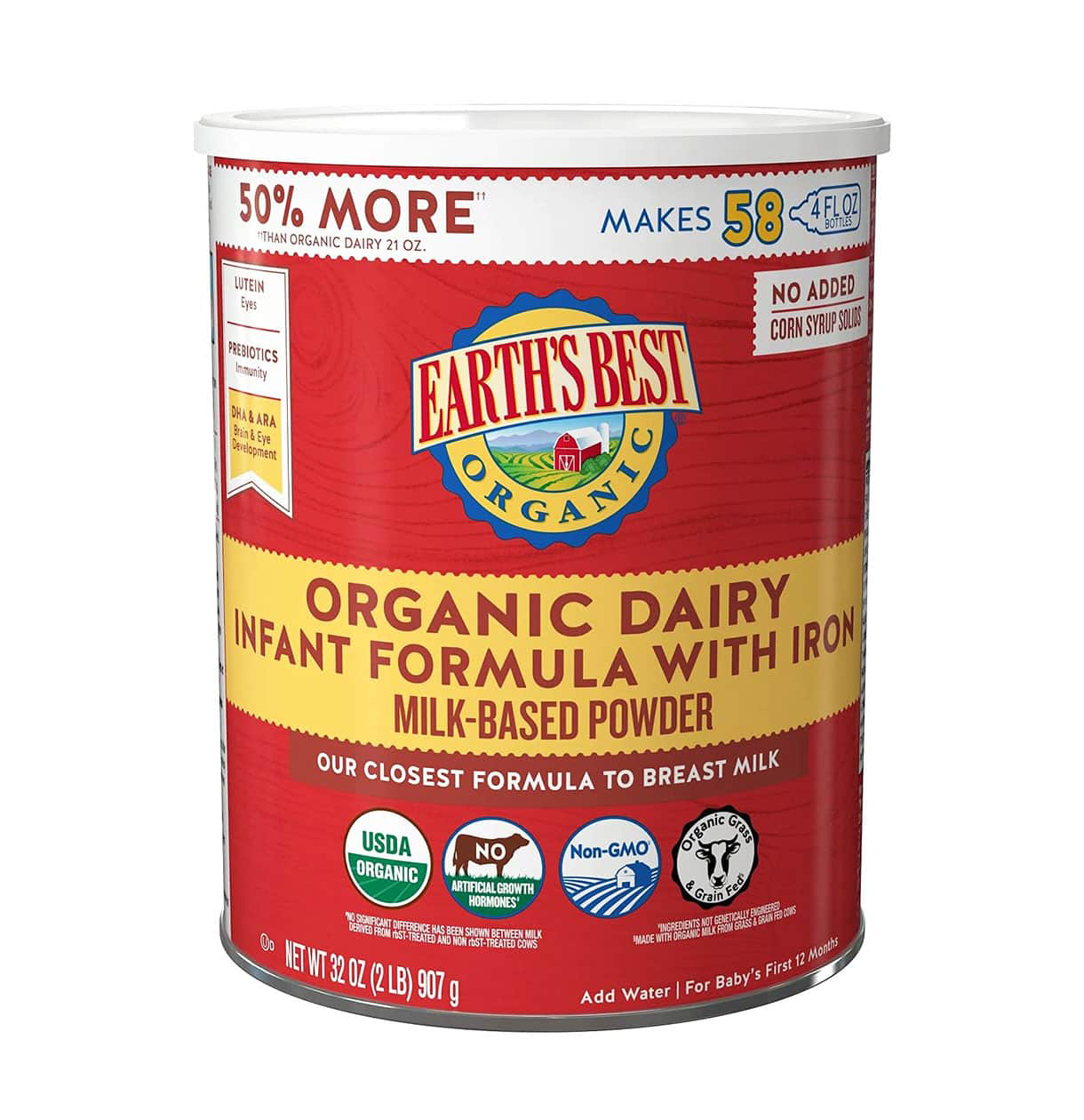 Sữa bột Earth’s Best Organic Dairy Infant Powder Formula 658g cho bé từ 0 - 12 tháng tuổi - Hình ảnh 3