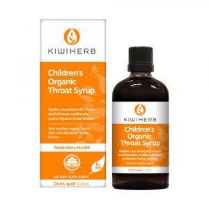 Siro KiwiHerb Children's Organic Throat Syrup - Hỗ Trợ Điều Trị Và Giảm Triệu Chứng Viêm Họng, Cảm Lạnh