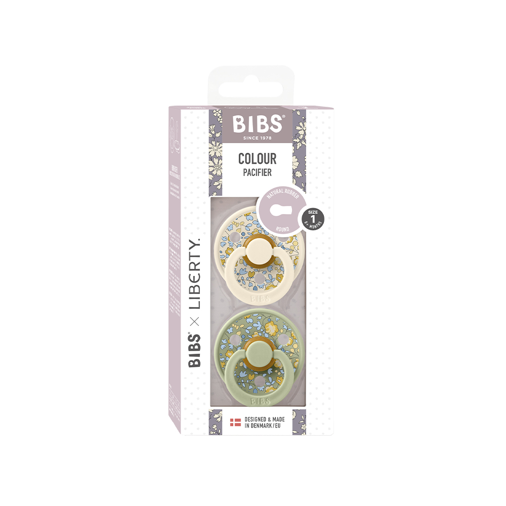 Ti Giả BIBS X LIBERTY Cao su non Đan Mạch Chính Hãng Cho Bé x tặng kèm nắp trứng