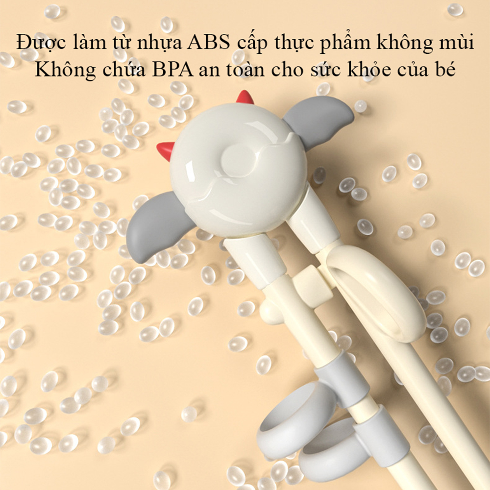 Đũa Tập Gắp Xỏ Ngón Cho Bé Tập Ăn Misuta - Hình ảnh 6