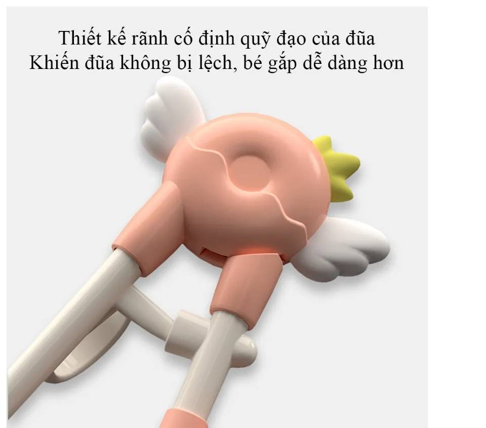 Đũa Tập Gắp Xỏ Ngón Cho Bé Tập Ăn Misuta - Hình ảnh 5