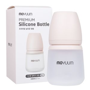 Bình Sữa Moyuum Thuỷ Tinh Tráng Silicon Cao Cấp