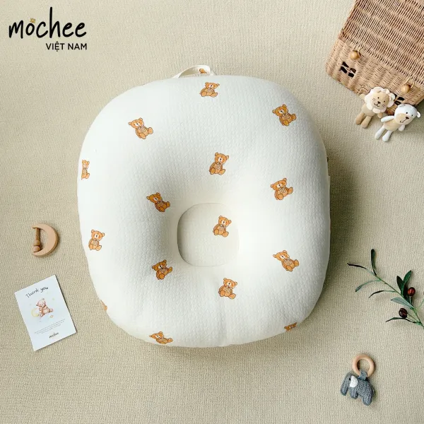 Gối chống trào lụa trần bông Mochee - Hình ảnh 3
