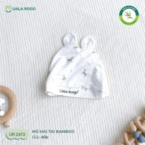 Mũ hai tai Bamboo UalaRogo UR-2472 hoạ tiết - Ngựa
