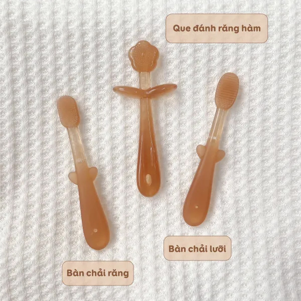 Bộ bàn chải silicon Mochee - Hình ảnh 3