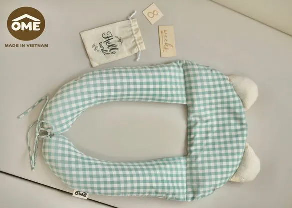 Gối ôm 4 tư thế OME - Gối Chữ U Cho Bé Gối Đa Năng - Chống Giật Mình Chống Méo Đầu, Giúp Bé Ngủ Ngon - Hình ảnh 2