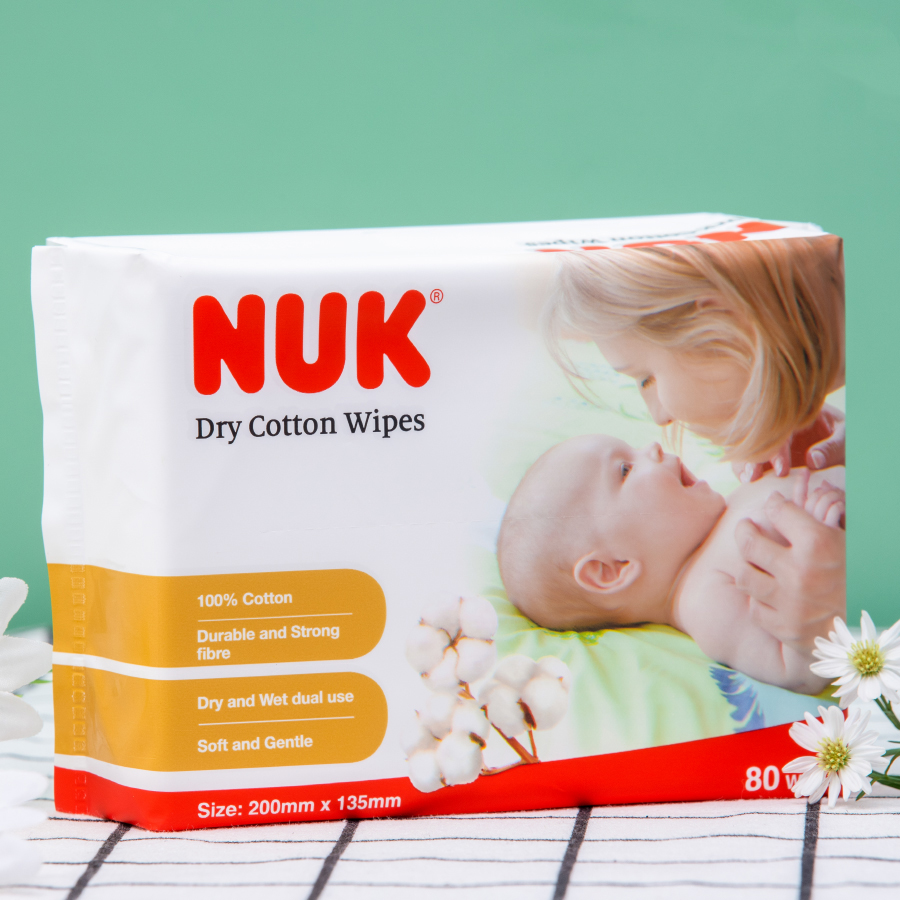 Khăn Vải Khô Đa Năng Nuk (80 chiếc) - Hình ảnh 4