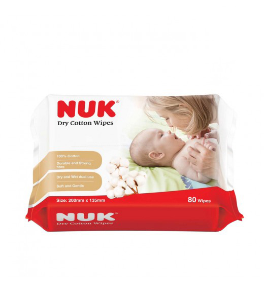Khăn Vải Khô Đa Năng Nuk (80 chiếc)