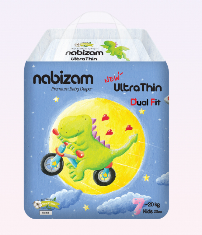Bỉm/Tã dán NABIZAM Ultra Thin Nội Địa Hàn - Hình ảnh 8