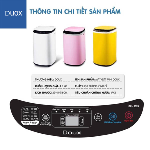 Máy Giặt Mini Doux Lux - Hình ảnh 8