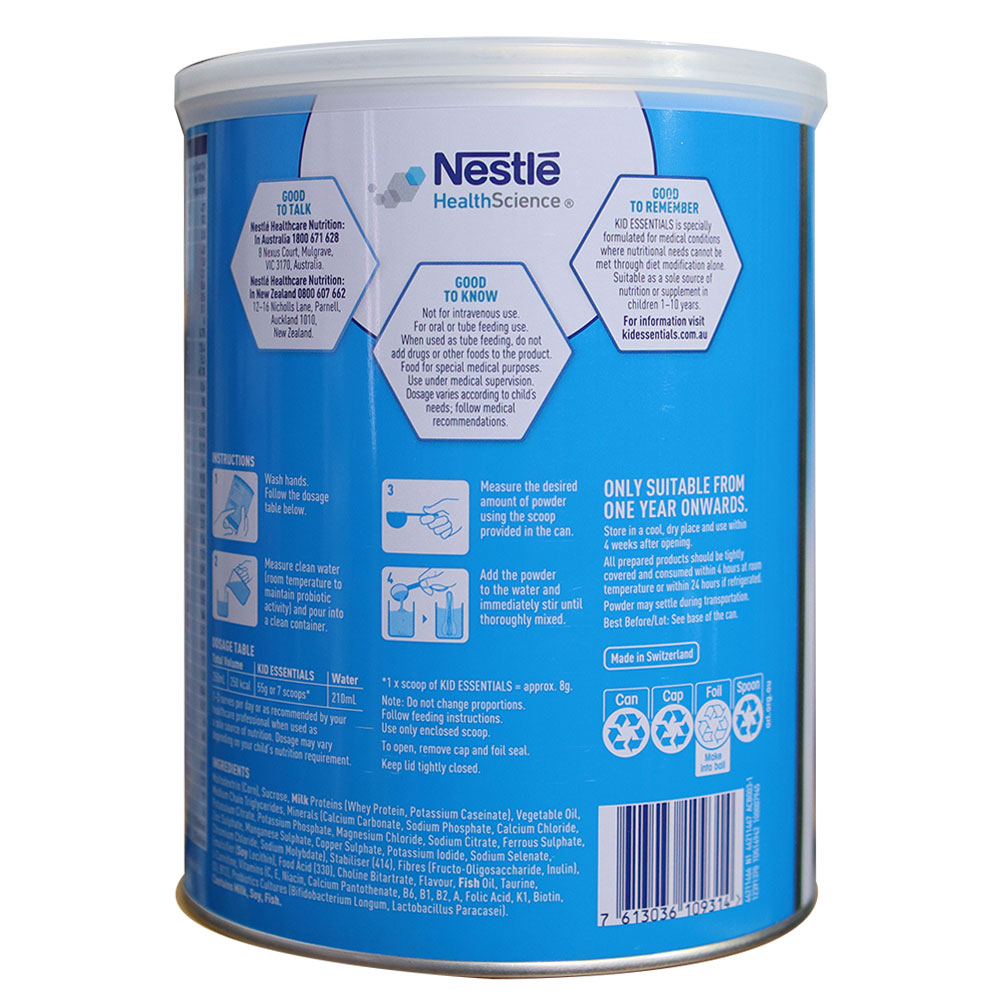 Sữa Bột Kid Essential Nestle Úc Cho Bé Từ 1 Tuổi (800g) - Hình ảnh 2
