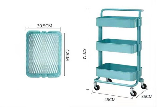 Kệ Để Đồ Đa Năng Primo 3 Tầng Có Tay Cầm, Bánh Xe - Hình ảnh 7