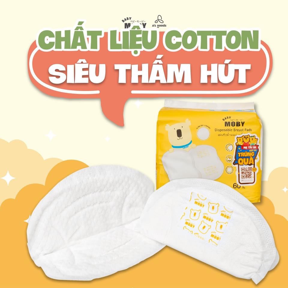Miếng Lót Thấm Sữa Baby Moby (60 miếng) - Hình ảnh 3