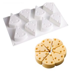 Khuôn Silicon Hình Phô Mai 3D Làm Thạch Rau Câu/Pudding Cho Bé
