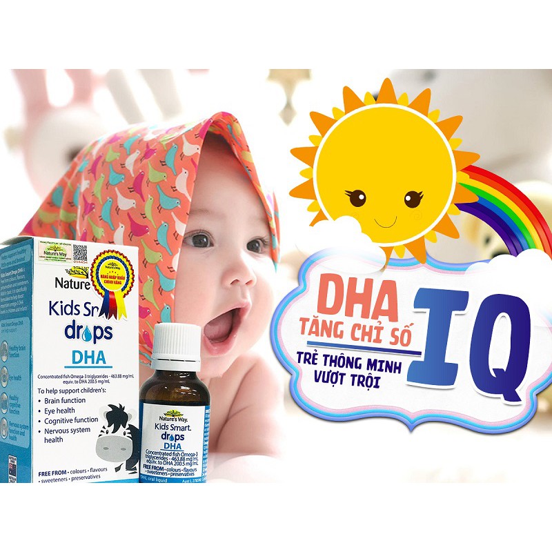 Nature's Way Kids Smart Drops DHA Cho Bé Hỗ Trợ Phát Triển Não Bộ, Thị Lực - Hình ảnh 2