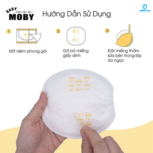 Miếng Lót Thấm Sữa Baby Moby (60 miếng) - Hình ảnh 5