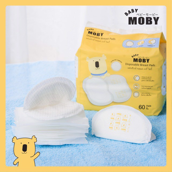 Miếng Lót Thấm Sữa Baby Moby (60 miếng) - Hình ảnh 2