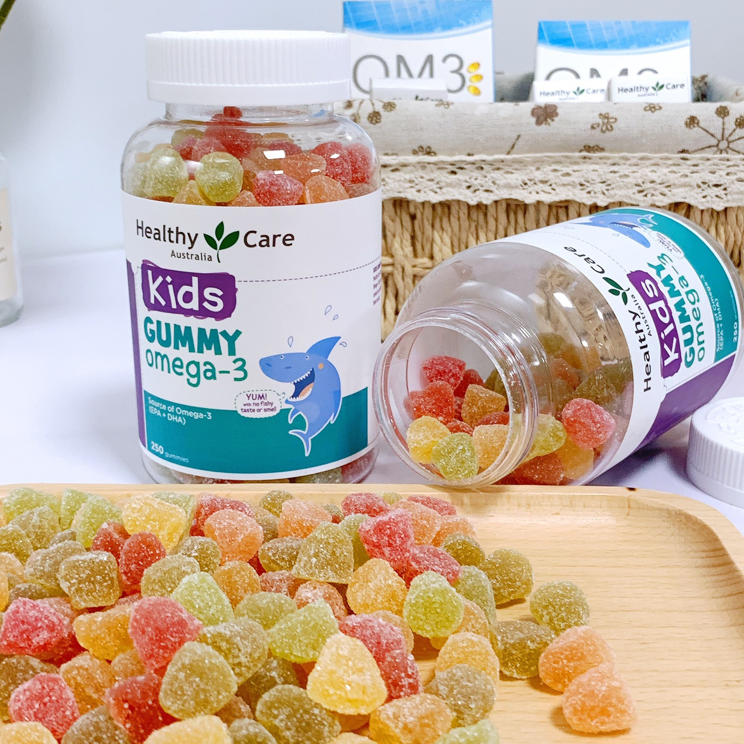 Kẹo Dẻo Gummy Omega 3 Úc Healthy Care Cho Bé Từ 2 Tuổi - 250 viên - Hình ảnh 4