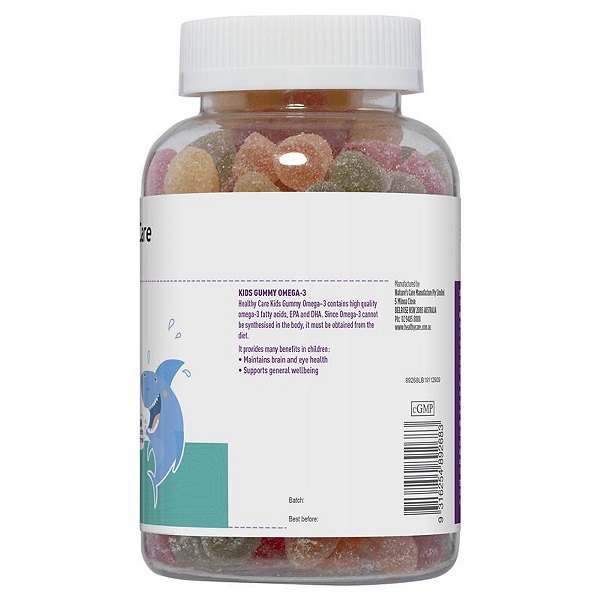Kẹo Dẻo Gummy Omega 3 Úc Healthy Care Cho Bé Từ 2 Tuổi - 250 viên - Hình ảnh 3