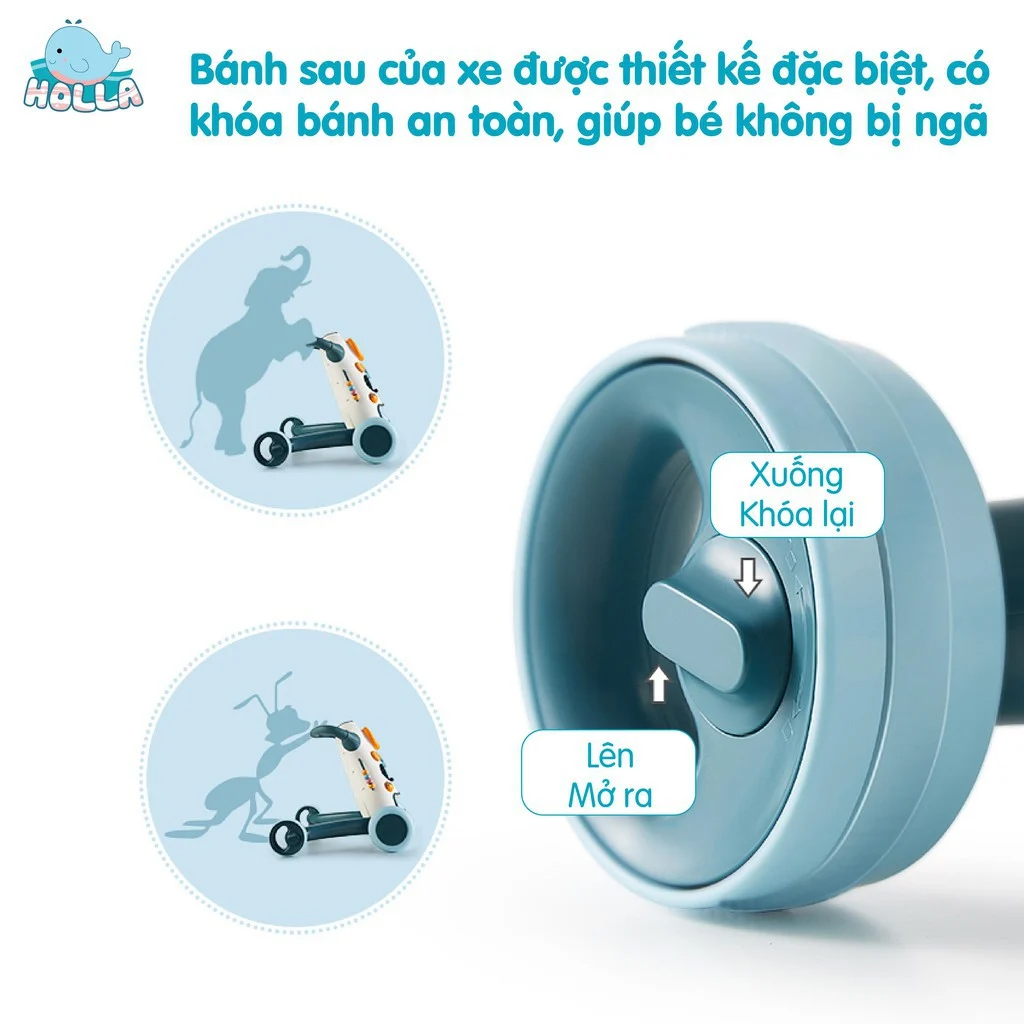 Xe Tập Đi Đa Năng Holla Cao Cấp - Hình ảnh 3
